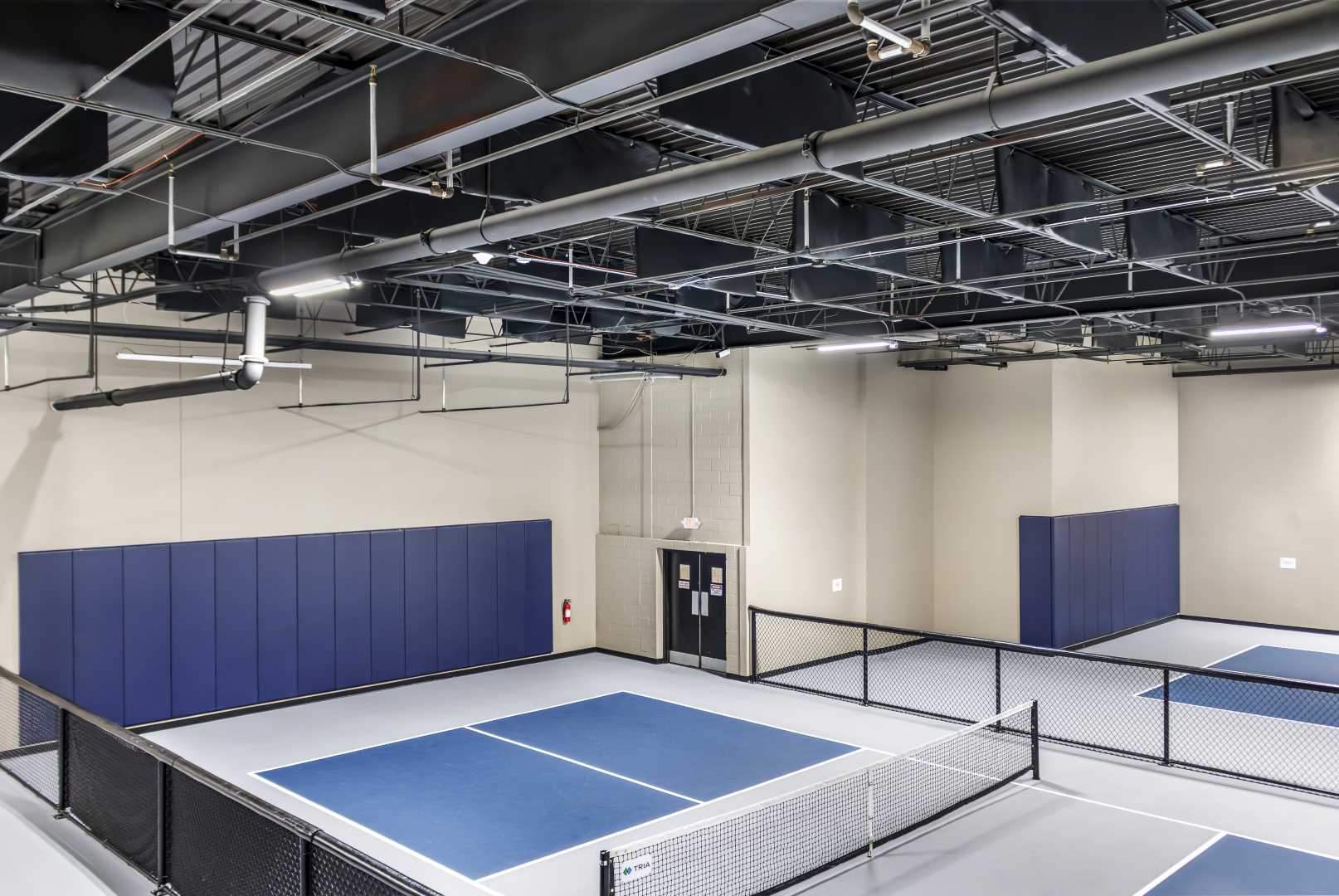 acoustic sound panels in an pickleball facility